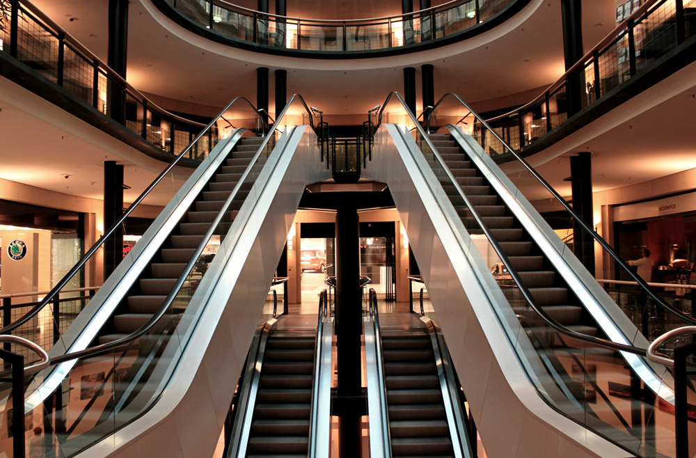 escalator centre commercial